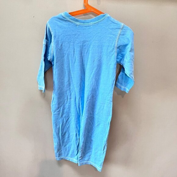 NEW Vintage Fresh Produce Ocean Blue Jersey Romper For Baby 24 Months With Pocke - Picture 4 of 5